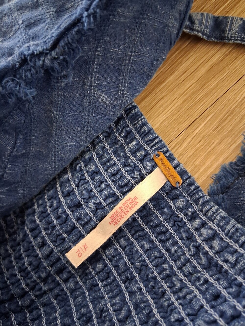 Free People Undone Mini Dress In Montana Indigo Wash - Picture 9 of 15